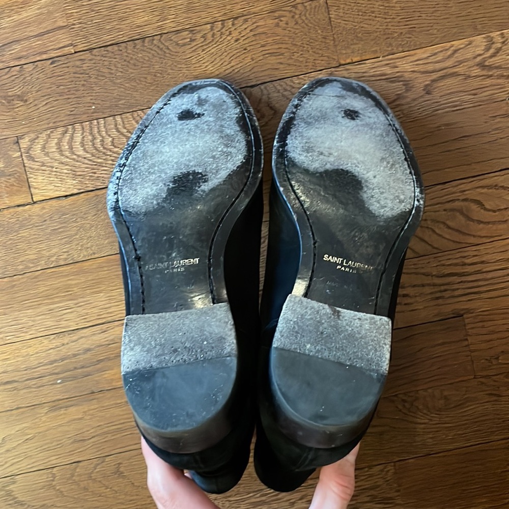 Men’s Saint Laurent Wyatt Chelsea Boot in Suede Black - Picture 3 of 4